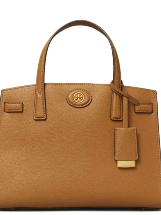 Tory Burch Handbags - Tory Burch Cognac Pebbled Leather Satchel